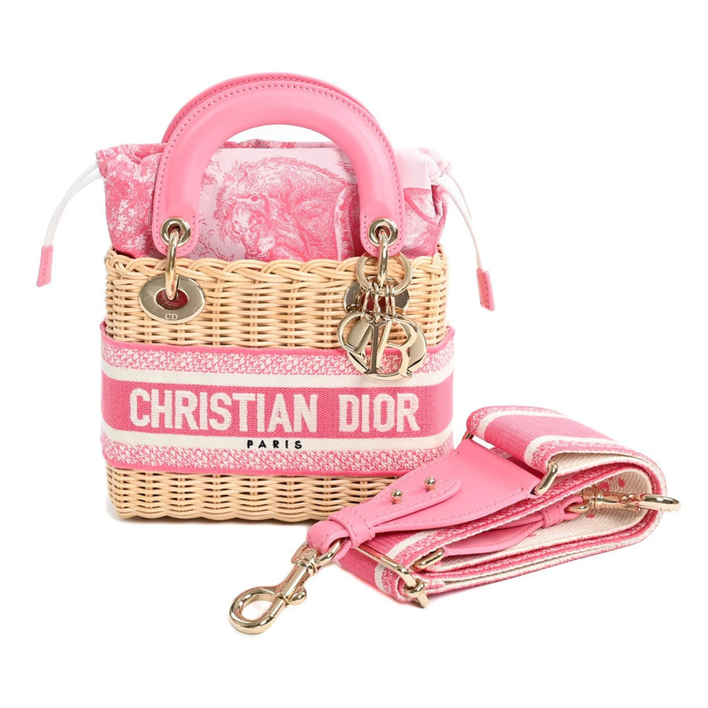 Christian Dior Lady Handbag Pink